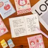 Cuaderno Lindo Cachorro de Manzana Cubierta de Dibujos Animados A7 Mini Portátil de Bolsillo Bloc de Notas para Estudiantes