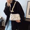 Bolsas de Mujer Transfronterizas, Bolsas Plegadas con Perlas de Nuevo Estilo, Bolsos de Hombro Tipo Nube, Bolsos de Hombro para Mujer, Bolsos Cruzados, Bolsos de Cadena Estilo Coreano