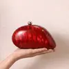 Moda Outono 2026 Nova Bolsa de Mão Rígida de Acrílico para Mulheres Clutch Bolsa de Festa Corrente Osso de Cobra Ombro Único Transversal Porta-Celular para Mulheres