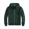 Exportación Transfronteriza Otoño e Invierno Sudadera con Capucha y Cremallera Forrada de Forro Polar Rl Pony Bordada Holgada Talla Grande Color Sólido Polo Ropa para Hombre