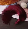 16cm de Alto Gama Flecos de Borla Puramente Hechos a Mano Accesorios para Joyería DIY Nudo Chino Cinta de Seda Artificial Círculo Borla Venta al Por Mayor