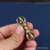 Latón antiguo vintage instrumento tántrico Xizang maza de diamante grande maza del tesoro maza mágica adornos joyería amuleto