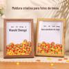 Porta-Retrato Vazado Ornamentos Decorativos Porta-Retrato Tridimensional Suporte de Exibição 6 Polegadas 7 Polegadas 8 Polegadas 10 Polegadas A4 Moldura de Parede Atacado Moldura de Espelho