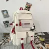 Nueva Mochila Escolar para Estudiantes de Secundaria Femeninas Mochila Simple de Gran Capacidad Mochila Impermeable Japonesa para Viajes de Estudiantes de Secundaria