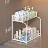 Estante de Almacenamiento para Fregadero de Cocina, Gabinete con Cesta Extraíble, Estante Multifuncional para el Hogar, Platos, Condimentos, Estante Extraíble de Capas