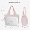 Amazon Bolso Nuevo Bolso de Hombro Acolchado para Mujer Bolso de Mano Ligero y Esponjoso con Compartimento para Portátil