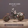 Modelo de Carro de Motocicleta Retrô Decorações para Sala de Estar Armário de Vinho Sensação de Alto Padrão Artesanato de Metal Ferro Ornamentos