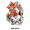 Pegatinas de Tatuaje de Espalda Completa, Pegatinas de Tatuaje de Espalda Completa con Guan Er, Sun Wukong, Dragones, Tigres, Animales, Pegatinas de Tatuaje de Espalda Completa Grandes Impermeables de Colores
