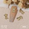 Arte de uñas Cyber Celebrous Love, joyería de aleación, conejo, metal, lazo siamán, decoración de uñas de oso tridimensional japonés.