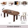 Mesa de Jantar Estilo Meio Século Madeira Maciça Freixo Apartamento Pequeno Semicircular de Parede Ilha Mesa Oval Preta Estilo Retrô Mesa e Cadeiras de Jantar
