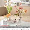 Vaso de Gato Estilo Ins Atacado ou Decorações para Sala de Estar Arranjo de Flores Mesa de Jantar Luxo Acessível Cerâmica Decorações de Flores Presente de Aniversário