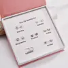 Estilo Coreano Nuevo Set de Pendientes de Moda con Aguja de Plata 925 Pendientes de Una Semana Caja de Regalo Regalo de Cumpleaños Creativo para Novia