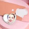 Espejo Pequeño Amoroso Espejo Moderno Sencillo en Forma de Corazón Vidrio de Belleza Espejo de Tocador Mini Espejo de Tocador para Dormitorio de Estudiante
