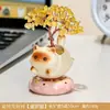 Árbol de la Fortuna de Cristal Creativo que se Mueve Gato Giratorio Decoración de Escritorio de Oficina Regalo de Cumpleaños Adorno de Escritorio Gatito