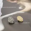 Botões Metálicos Vazados Esculpidos Chineses Atacado Botão de Camisa Branca Masculina e Feminina Botão Pequeno Decorativo para Blusa de Tricô