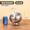 Tarro sazonador para olla caliente de acero inoxidable, cubo de almacenamiento para cocina doméstica, recipiente para limpiar la mesa, tazón inclinado con tapa, cenicero para KTV