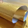 Pegatinas de fondo para nicho de Buda papel tapiz de pan de oro patrón de dragón pegatinas instantáneas papel tapiz dorado renovación pared adhesiva tirano oro cobre moneda cepillado