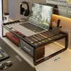 Soporte para monitor de computadora, soporte de enfriamiento para laptop, base para pantalla de escritorio, organizador de escritorio