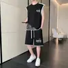 Traje Deportivo Casual Sin Mangas de Dropshipping 26 Pantalones Cortos Sin Mangas Conjunto de Dos Piezas Moderno