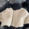 Jaqueta Grossa de Algodão Infantil Inverno 2026 Novas Roupas de Algodão Meninos Novo Estilo Casacos Jaqueta Acolchoada de Algodão com Forro de Fleece Top Bebê Inverno