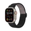 Correa de reloj Apple Watch con hebilla de ocho caracteres y bucle de nailon ondulado, ajustable