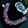 Elegante Diadema de Novia Estilo Hepburn con Pedrería Azul Brillante y Accesorios Florales Hechos a Mano para Vestidos de Brindis y Galas Hp266