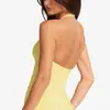 Top Halter Transfronterizo de Cuello en V con Espalda Cruzada y Almohadillas Fijas en el Pecho, Camiseta sin Mangas de Yoga para Mujer, Top Deportivo de Espalda Hermosa para Fitness