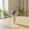 Buquê Artificial de Tulipa Esmaltada Zibo, Buquê de Flores Eternas, Decoração de Mesa, Vaso de Flores Pequeno Criativo, Artesanato Atacado