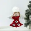 Novas Decorações de Natal Fofa Asas Pelúcia Boneca Anjo Pingente de Janela Pingente de Decoração para Árvore de Natal