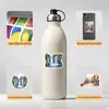 Pegatinas de graffiti de viaje de acuarela transfronterizas 50 estilo ins material para diario de mano diy impermeable decoración de teléfono móvil pegatinas al por mayor