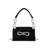 Bolsas de Noche con Incrustaciones de Diamantes Dropshipping Nuevo Estilo 2026 Bolso Cruzado de Hombro de Lujo con Lazo Venta al por Mayor