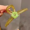 Pin de Pinza de Tiburón de Mezclilla con Lazo Simple Estilo Ins Coreano para Mujer 2025 Nuevo Pinza para el Cabello de Gama Alta Dongdaemun