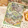 Pegatinas 3D de Paisaje en Miniatura Yuxian Wonderful Space 1.0 Escena de Ciudad de Comida Supermercado Collage para Diario Material DIY