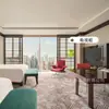 Mobiliario Hotel Regent, Juego Completo Habitación Estándar, Cama Suave Habitación de Huéspedes, Chapa de Madera Fija, Diseño de Renovación, Moderno