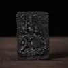 Colgante Adorno de Madera de Azufaifo Golpeada por el Rayo tipo Jade, Amuleto Portátil, Dios de la Riqueza de los Cinco Caminos Zhao Gongming, Dios de la Riqueza Marcial, Amuleto, Encanto Budista