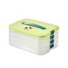 Caja de Almacenamiento de Empanadillas de Múltiples Capas para Refrigerador, Bandeja para Empanadillas Doméstica, Caja de Conservación y Congelación, Hermética de Cuatro Capas de Gran Capacidad