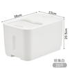 Contenedor de Arroz 10kg Grado Alimenticio Caja de Almacenamiento de Arroz de Cocina con Tapa, a Prueba de Insectos, a Prueba de Humedad, Sellado para Almacenar Granos y Cereales