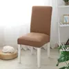Espessado Uma peça Polar Fleece Elastic Chair Cover Household Chair Cover Hotel Chair Cover Banquet Cover Chair Cover Solid Color Chair Cover