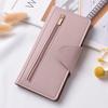 Venta al por mayor de fabricante Billetera larga sencilla para mujer Gran capacidad Ranuras para múltiples tarjetas Estilo casual de lujo ligero Billetera de moda para mujer