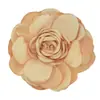 Acessórios de Cabeça Infantis Europeus e Americanos Feitos à Mão Borda Queimada Flor Rosa Estéreo Miolo da Flor Acessórios de Cabelo DIY Flores para Sapatos e Chapéus Flor de Cabeça Flor de Borda Queimada
