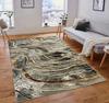 Alfombra Completa Abstracta Nórdica para Sala de Estar, Hogar, Dormitorio, Resistente al Desgaste, Antideslizante, Manta de Cabecera, Fácil Cuidado, Resistente a la Suciedad, Alfombra de Piso en Stock