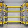Prateleiras de Armazém Porta-Paletes de Armazenamento Prateleiras de Carga de Armazém Multicamadas Prateleiras de Armazenamento Doméstico Supermercado Expresso Prateleiras de Ferro Pesado