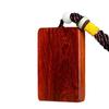 Venta al por mayor Sándalo Rojo de Hoja Pequeña Marca Wushi Marca Ping an Pieza de Mango Shinobu Colgante para Coche Madera de Ébano Colgante de Marca Grabado en Madera