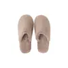 Chinelos de lã coral estilo japonês para mulheres, outono e inverno, com sola grossa, antiderrapantes, quentes e silenciosos, adequados para casais
