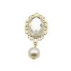 Pingente de pérola embutido de 13*18mm, pulseira com fivela de diamante, acessórios para cabelo, corrente, pingente, acessórios de joias DIY