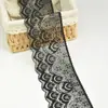 Tela de Encaje Elástico Negro Materiales para Decoración de Ropa Accesorios para Ropa Interior Vestidos Tocados Hechos a Mano DIY