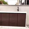 Puertas de Gabinete de Aleación de Aluminio para Patio Puertas de Gabinete para Exteriores Puertas de Reja Metálica para Exteriores Puertas de Celosía Aluminio Artístico