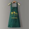 Delantal de Cocina con Dibujos de Cuchillo y Tenedor para Uso Doméstico, Impermeable, Resistente al Aceite y a las Manchas, Nuevo Modelo de Moda para Adultos, Unisex, Venta al por Mayor