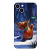 Aplicable a iPhone15 funda de teléfono de animal de mascota linda nueva de zorro de dibujos animados