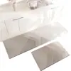 Tapete de Chão de Terra de Diatomáceas Estilo Nórdico Fácil de Cuidar, Absorvente de Água e Resistente ao Desgaste Tapete de Pé Longo em Tira, Resistente à Sujeira Doméstica e Antiderrapante Tapete de Chão para Cozinha